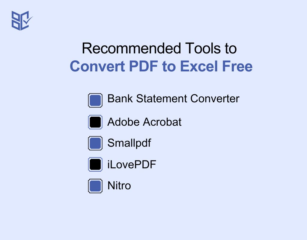 Recommended Tools to Convert PDF to Excel Free